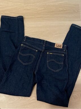 Vintage 70s Lee Women's Dark Denim Rider Jeans